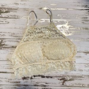 Rue 21 Cream Lace Bralette